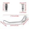 Allextreme EXUL2GL 7/8" Universal CNC Handlebar Brake Protector Metal Alloy Clutch Lever Protection Guard Extra Durable, Adjustable Angle & Length for Motorcycle (Golden)