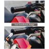 Allextreme EXUL2GL 7/8" Universal CNC Handlebar Brake Protector Metal Alloy Clutch Lever Protection Guard Extra Durable, Adjustable Angle & Length for Motorcycle (Golden)