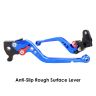 Allextreme EXCLL01B Clutch Brake Lever Heavy Duty 6 Positions Adjustment for Activa (Blue, 2 Pcs)