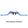 Allextreme EXCLL01B Clutch Brake Lever Heavy Duty 6 Positions Adjustment for Activa (Blue, 2 Pcs)