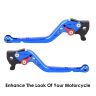 Allextreme EXCLL01B Clutch Brake Lever Heavy Duty 6 Positions Adjustment for Activa (Blue, 2 Pcs)