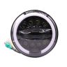 Allextreme EX9TH1P 75W Round White LED Headlight 7 Inch Full Ring Hi/Low Beam Headlamp Angel Eye Compatible with Bullet Wrangler (Pack of 1, Yellow & White)