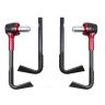 Allextreme EXBHDCR 7/8" CNC Protector Handlebar Brake Clutch Lever Protection Guard Compatible for Bullet Bajaj TVS Yamaha and Other Bikes (Red)