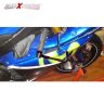 Allextreme EXBHDCR 7/8" CNC Protector Handlebar Brake Clutch Lever Protection Guard Compatible for Bullet Bajaj TVS Yamaha and Other Bikes (Red)