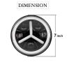 Allextreme EX7WYP1 7 Inch Full Ring Round LED Headlight with Hi/Low Beam White & Yellow Angel Eye Lamp Compatible with Bullet, Harley Davidson Jeep Wrangler (75W, Pack of 1)