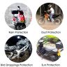 Allextreme S-7017 Full Bike Body Cover Water Resistant Dustproof Rustproof UV Protection Cover Compatible for Activa Maestro Scooty and All Two Wheeler Scooter (Black & Orange, Small)