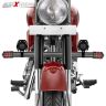 AllExtreme EXU5FB2U5 CREE LED Driving Full Black Fog Light in Aluminum Body with Switch and Mounting Brackets for All Motorcycles and Cars (10W, White Light, 2 PCS)