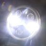 Allextreme EX7WYP1 7 Inch Full Ring Round LED Headlight with Hi/Low Beam White & Yellow Angel Eye Lamp Compatible with Bullet, Harley Davidson Jeep Wrangler (75W, Pack of 1)