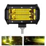 Allextreme EX7IY1P 7 Inch CREE Led Fog Light 24 LED Waterproof Cube Pod Spot Lamp with Mounting Brackets for Cars and Motorcycle (72W, Yellow Light, 1 PC)