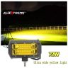 Allextreme EX7IY1P 7 Inch CREE Led Fog Light 24 LED Waterproof Cube Pod Spot Lamp with Mounting Brackets for Cars and Motorcycle (72W, Yellow Light, 1 PC)