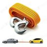 AllExtreme EXCTR125 Car Tow Rope Straps with Hooks-5 Tons 3 Meters (9.84ft)