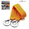 AllExtreme EXCTR1 Car Tow Rope Straps with Hooks-3 Tons 3 Meters (9.84ft) High Strength Cable Cord Heavy Duty Recovery Securing Accessories for Cars Trucks (Color may Vary)
