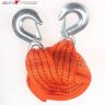 AllExtreme EXCTR1 Car Tow Rope Straps with Hooks-3 Tons 3 Meters (9.84ft) High Strength Cable Cord Heavy Duty Recovery Securing Accessories for Cars Trucks (Color may Vary)