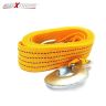 AllExtreme EXCTR1 Car Tow Rope Straps with Hooks-3 Tons 3 Meters (9.84ft) High Strength Cable Cord Heavy Duty Recovery Securing Accessories for Cars Trucks (Color may Vary)