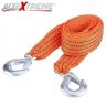 AllExtreme EXCTR1 Car Tow Rope Straps with Hooks-3 Tons 3 Meters (9.84ft) High Strength Cable Cord Heavy Duty Recovery Securing Accessories for Cars Trucks (Color may Vary)