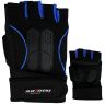 Allextreme ‎AENG001 Multipurpose Gym and Bike Wrist Half Finger Gloves for Fitness Weightlifting Exercise Sport Cycling (Blue_Large)