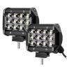 Allextreme AESBLCB 12 LED Fog Spot Beam Light Cube Bar with Mounting Bracket for Car Motorcycle Off Road Vehicle (36W, Pack of 2)