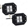 Allextreme EX4L131 4 LED CREE 4D Optic Fog Light Driving Lamps Waterproof Projector Light (16W, Pack Of 2)
