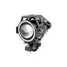 AllExtreme EXU7MB1 U7 Mini CREE LED Fog Light Work Lamp with Hi/Low, Flashing Beam and Blue Angel Eye Ring for Cars and Motorcycles (12W, Blue & White Light, 1 PC)