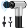 Allextreme HF-280 Cordless Rechargeable Handheld Percussion Massage Gun Deep Tissue Massager with Quiet, 6 Speed High-Intensity Vibration and 4 Massage Heads