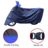 Allextreme XL-7009 Full Bike Body Cover Water Resistant Dustproof Rustproof UV Protection Cover Compatible for Royal Enfield Bullet Avenger Karishma and above Size (Navy Blue & Blue, X-Large)