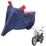 Allextreme XL-7012 Full Bike Body Cover Water Resistant Dustproof Rustproof UV Protection Cover Compatible for Royal Enfield Bullet Avenger Karishma and above Size (Navy Blue & Red, X-Large)