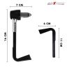 AllExtreme EXCHPCG Universal 7/8" 22mm Motorcycle Handlebar Brake Clutch Levers Hand Protector Guard for Bikes (Chrome)