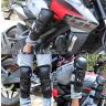 AllExtreme EXKGT4P Breathable Adjustable Knee Shin & Elbow Pads Motorcycle Racing Riding Unisex Knee Guard Armor Protective Gear with Microfiber Towel