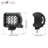 Allextreme AESBLCB 12 LED Fog Spot Beam Light Cube Bar with Mounting Bracket for Car Motorcycle Off Road Vehicle (36W, Pack of 2)