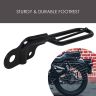 ALLEXTREME TBRE-211 Bike Paddle Type Anti Skid Rear Footrest for Bullet Classic Electra, Standard 350cc & 500cc Motorcycles (Black)
