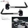 AllExtreme EXCHPCG Universal 7/8" 22mm Motorcycle Handlebar Brake Clutch Levers Hand Protector Guard for Bikes (Chrome)