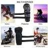 AllExtreme EXKGT4P Breathable Adjustable Knee Shin & Elbow Pads Motorcycle Racing Riding Unisex Knee Guard Armor Protective Gear with Microfiber Towel