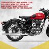AllExtreme EX047 Indori Model Silencer with Bush Compatible for BS3 and BS4 Model Royal Enfield Bullet 350cc and 500cc (Chrome)