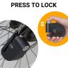 AllExtreme EXDAL1B Disc Lock Alarm Key Anti-Theft Protection for Motorcycles Bike Scooters 110dB Loud Alerting Sound System Water-Resistant Vibration Sensor Security Alert for Vehicles
