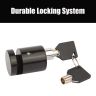 AllExtreme EXHDBL3 Heavy Duty Disc Brake Lock Anti Theft Stainless Steel 7mm Pin Wheel Locking Security Lock for Bike and Motorcycle (Black)