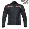Allextreme SPEEDO Bike Riding Jacket Mesh Fabric with Motorcycle Ride Back Elbows Shoulders Protection and All Season Night Visibility Sticker for Men (Red, XL)