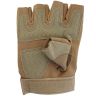 ALLEXTREME Half Finger Bike Gloves (Brown, Large)