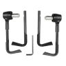 Allextreme EXBHDCB 7/8" CNC Protector Handlebar Brake Clutch Lever Protection Guard Compatible for Bullet Bajaj TVS Yamaha and Other Bikes (Black)
