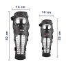 AllExtreme EXPBKG4 Stainless Steel Breathable Adjustable Knee & Elbow Pads Protection Motorcycle Racing Riding Unisex Guard Armor Protective Gear with Microfiber Towel (Black)