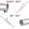 AllExtreme EX047 Indori Model Silencer with Bush Compatible for BS3 and BS4 Model Royal Enfield Bullet 350cc and 500cc (Chrome)