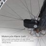 AllExtreme EXDAL1B Disc Lock Alarm Key Anti-Theft Protection for Motorcycles Bike Scooters 110dB Loud Alerting Sound System Water-Resistant Vibration Sensor Security Alert for Vehicles