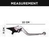 Allextreme AX-LEV64 Clutch Brake Lever Heavy Duty 6 Positions Adjustment for Triumph Tiger (Silver, 2 Pcs)