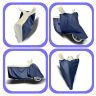 Allextreme XL-7015 Universal Full Bike Body Cover Water Resistant Dustproof Rustproof Two Wheeler Body Cover for Indoor Outdoor Protection (Navy Blue & White, X-Large)
