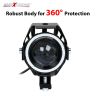 Allextreme EXRU7F1 Super Power Spot Beam U7 Led Fog Light, With Angel Eyes Light Ringthree Mode High Beam 125W Cree Fog Spotlight For Motorcycle 1Pc - Red