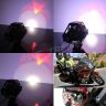 AllExtreme EXU7MW2 U7 Mini CREE LED Fog Light Work Lamp with Hi/Low, Flashing Beam and White Light Angel Eye Ring for Cars and Motorcycles (12W, White Light, 2 PCS)