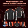 Allextreme TURBO Riding Jacket Mesh Cafe Racer Motorcycle Adventure Bike Accessory Impact Protection Armour All Season Night Visibility Stickers for Men (1 Year Warranty, 3XL, ORANGE)