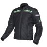 Allextreme SPEEDO Unisex All weather Adult Motorcycle Riding Jacket with Impact Protection Back & Elbow Guard Reflective Stickers and Abrasion Resistance (Medium, Neon Green & Black)