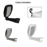 AllExtreme EXWAMB1 Car Bonnet Front Fender Rear Side Mirror Wide Angle View Compatible for Toyota Fortuner and Innova (Black)