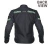 Allextreme SPEEDO Unisex All weather Adult Motorcycle Riding Jacket with Impact Protection Back & Elbow Guard Reflective Stickers and Abrasion Resistance (Medium, Neon Green & Black)