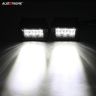 Allextreme EX6OL2P 6 LED Fog Light Bar 4 inch Waterproof High Beam CREE Work Light for Motorcycle Car Truck and Jeep (18W, White Light, 2 PCS)